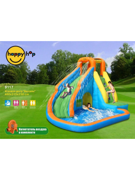     Дитячий басейн з надувною гіркою Хепи Хоп